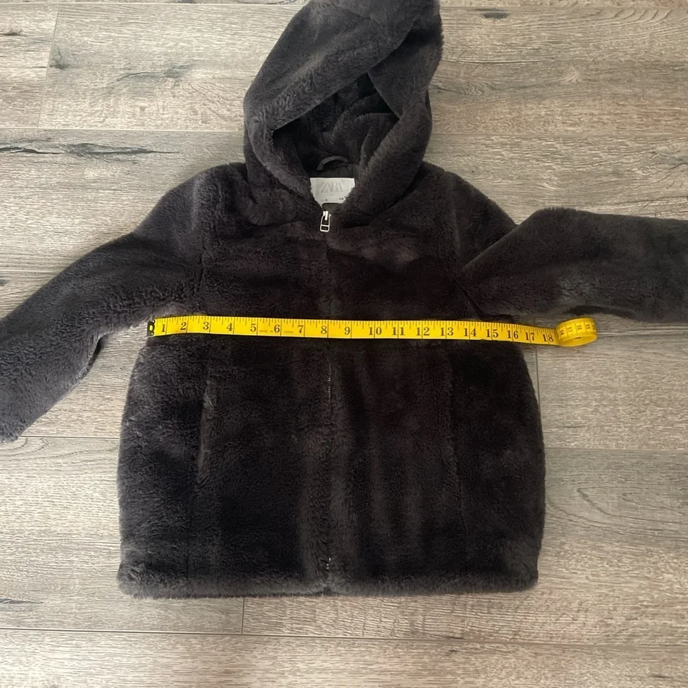 Zara Kids Charcoal Puffer Coat
